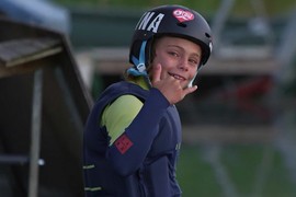 Loic Deschaux, 11 ans, wakeboarder