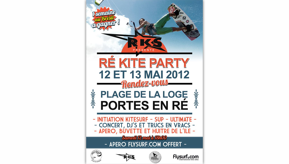 Ré Kite Party le 12 et 13 Mai avec RKS & Flysurf.com!
