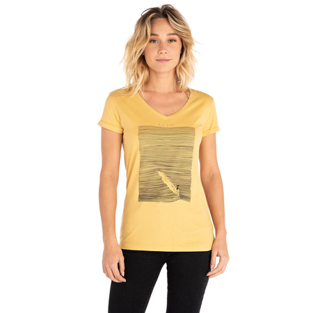 t shirt femme jaune