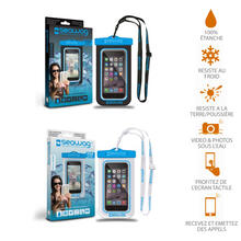 Pochette étanche pour téléphone portable YWEI - modèle Bleu couleur -  Sports aquatiques de plage et natation