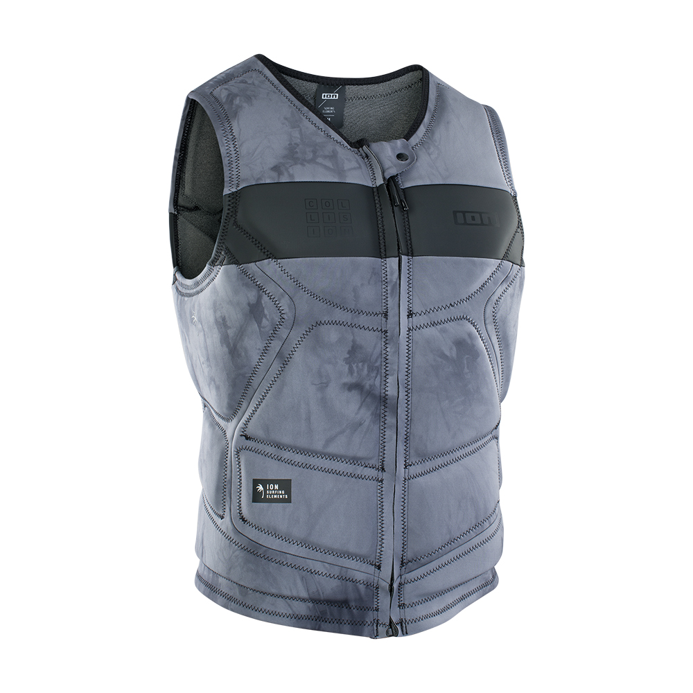 Gilet wakeboard ION homme Collision Select FrontZip Tieu0026dye | Gilet impact  wakeboard pas cher